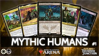 ⚪⚫Mythic Orzhov Humans 86 WR part 1  MTG Arena  Explorer  BO3  Outlaws of Thunder Junction [upl. by Brigida]