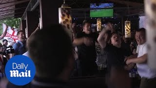 England fans in Russia celebrate Germany crashing out of World Cup [upl. by Hephzipah]