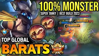 BARATS BEST BUILD 2023  TOP GLOBAL BARATS GAMEPLAY  MOBILE LEGENDS✓ [upl. by Okimuy860]