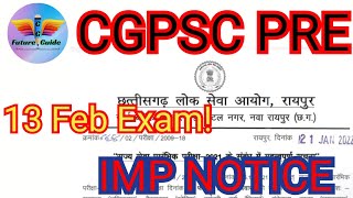 CGPSC PRE EXAM UPDATE [upl. by Sine785]