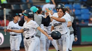 Resumen  J1 Las Olmecas 3  8 Sultanes Femenil  Liga Mexicana de Softbol 2024 [upl. by Ardy]