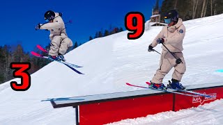 10 First Tricks To Learn on Skis [upl. by Yarised173]