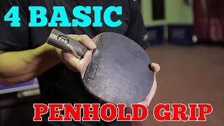 4 BASIC PENHOLD GRIP  MLFM Table Tennis Tutorial [upl. by Innoj538]