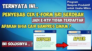 SOLUSI EKTP TIDAK TERDAFTAR PENERIMA BANPRES UMKM DI EFORM BRI [upl. by Naujek]