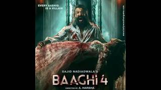 Baaghi 4 New Poster Sanjay Dutt Is A Villain Bathed In Blood And Heartache  FilmiIndian tiger [upl. by Pazia]