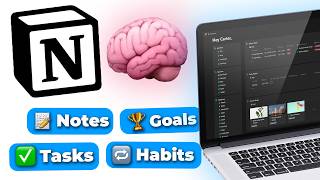 Tour my Notion Second Brain Notion Template Explained 🧠✨ [upl. by Anyahc]