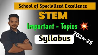 SoSE STEM Syllabus 202425  Latest update [upl. by Weylin]