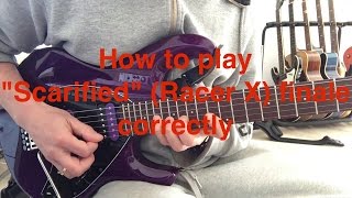 How to play quotScarifiedquot Racer X finale correctly  fast and slow version [upl. by Sherlocke]