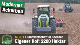 Landwirtschaft bei der Gutsverwaltung Schönfelder Hochland  Claas Traktoren  NaPAProjekt  Teil 1 [upl. by Sigvard873]