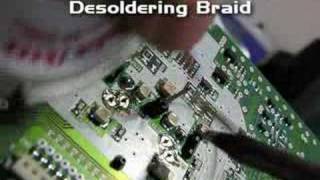 How to use desoldering braid [upl. by Kimon]