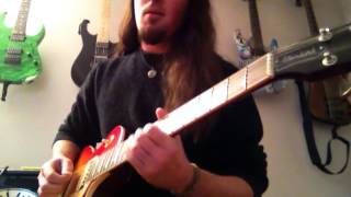 Dimarzio PAF 36th Anniversary ACDC Back in Black guitar solo cover EVH 5150 III hard rock [upl. by Hcurob]