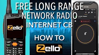 License free long range network radio Internet cb radio Zello walkie talkie App [upl. by Benioff]