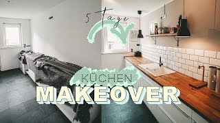 KÜCHEN MAKEOVER  skandinavisch modern  Küche renovieren in 5 Tagen  EASY ALEX [upl. by Leanora]