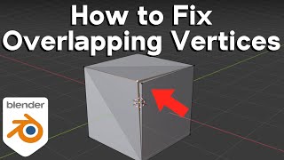 How to Fix Overlapping Vertices in Blender Tutorial [upl. by Modeerf]