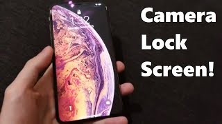 How to open Camera from Lock Screen iPhone XS iOS 12 [upl. by Eiramit841]