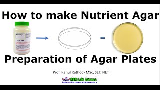 Preparation of nutrient agar plates l How to make agar plate [upl. by Enovad]