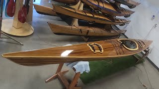 Cedar Strip Kayak Varnish and Deck Hardware [upl. by Idissac]