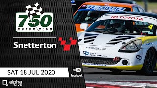 750 Motor Club LIVE from Snetterton 200  18th July [upl. by Droffig]