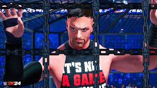 WWE 2K24 MyRISE  Ep 7  Elimination Chamber Title Match [upl. by Enileoj]