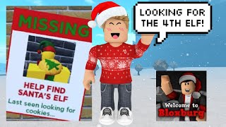 Looking For The 4TH SECRET ELF LOCATION Bloxburg Elf Hunt 2022 [upl. by Neetsirhc]