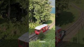 Beautiful Switzerland Lake Lucerne TreibSeelisberg Railway Seelisberg Uri Switzerland Shorts [upl. by Finn840]