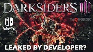 Nintendo Switch  Darksiders 3 Leaked by Developer [upl. by Hodess879]