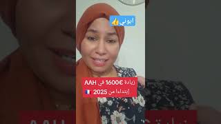 🔴عاجل1600 اورو زيادة في AAH فرنسا caf aah msa laamchannel [upl. by Lleznol]