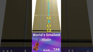 World’s Smallest Violin  Violin Tab shorts short music violin [upl. by Greenquist107]