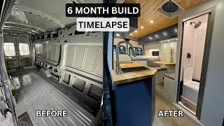 DIY Campervan Conversion  Full Build TIMELAPSE 6 Months [upl. by Adiv328]