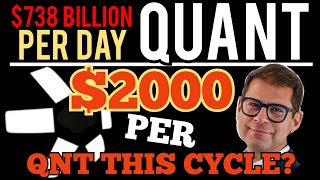 🚨 QUANT  2000 PER QNT  738 BILLION TX PER DAY  QNT QUANT QUANTCOIN QUANTCRYPTO 🔥 [upl. by Riti]