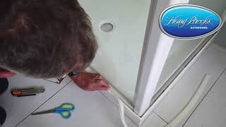 4 Lip Shower Tray Seal install video [upl. by Solegnave]