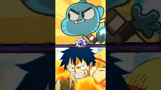 Gumball VS Monkey D Fodder  edit whoisstrogest powerscaling theamazingworldofgumball [upl. by Anauq]