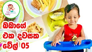 බබාගේ එක දවසක වේල් 05 👼🏻  Meal plan for baby  Baby food sinhala recipes [upl. by Villada]