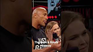 The Rock and Ronda Rousey team up Short [upl. by Audrit187]