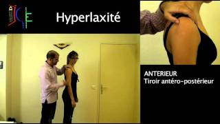 Test dhyperlaxité dépaule  Shoulder hyperlaxity examination [upl. by Terchie]