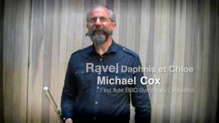 Ravel Daphnis et Chloe flute solo  demonstrated by Michael Cox [upl. by Koziara]