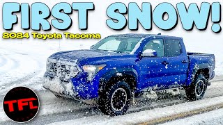 The New 2024 Toyota Tacoma Is a Real EyeOpener In The Snow AND Mud [upl. by Diannne]