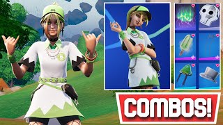 NEW BEST BOBARISTA HELSIE SKIN CHAPTER 4 BATTLE PASS COMBOS  Fortnite [upl. by Cale]