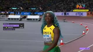 Mundial de Atletismo 2023  4 x100 ShellyAnn FraserPryce [upl. by Eladnor]