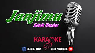 JANJIMU DIAH ROSITA KARAOKE  sonykaraokeofficial [upl. by Pruter]