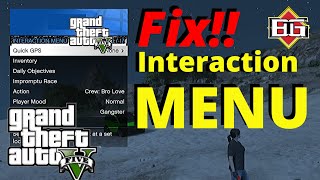 GTA 5 ONLINE  Interaction Menu Not Working FIX  CLICK MY OTHER UPDATED VIDEO [upl. by Aynatan]