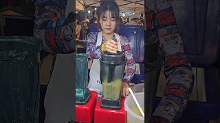 1 Fresh Orange Juice Served By Beautiful Thai lady  Fruit Cutting Skills shorts [upl. by Aunson]