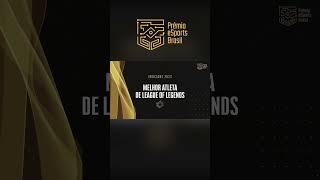 MELHOR ATLETA DE LEAGUE OF LEGENDS  Prêmio Esports Brasil 2023 peb esports peb23 [upl. by Aible256]