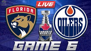 Florida Panthers vs Edmonton Oilers Game 6 LIVE Stream Game Audio  NHL Stanley Cup Finals Hangout [upl. by Filomena]