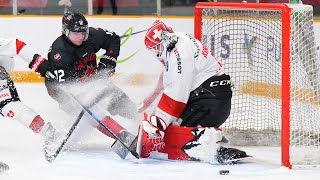 Highlights from Canada vs Switzerland in the 2025 IIHF World Junior Championship pretournament [upl. by Darice400]