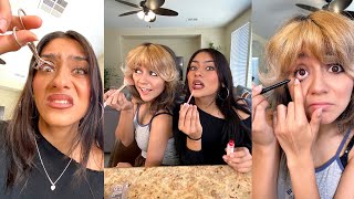 No Mirror Makeup Challenge [upl. by Stroup]