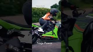 Ninja Girl h2rr automobile motorcycle zx10r kawasakih2lovers sportsbike love shorts [upl. by Kela]