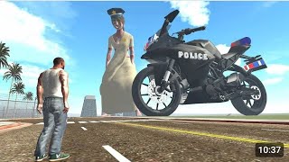 FRANKLIN FOUND GIANT POLICE KAMLA BIKE IN INDIAN BIKE DRIVING 3D [upl. by Sirotek]