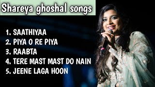 Shreya ghoshal songs  Bollywood songs  hindi songs songs music relaxing [upl. by Mchail]