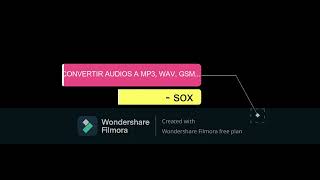 Convertir audio a mp3 wav gsm  con Python  SOX [upl. by Eiramassenav]